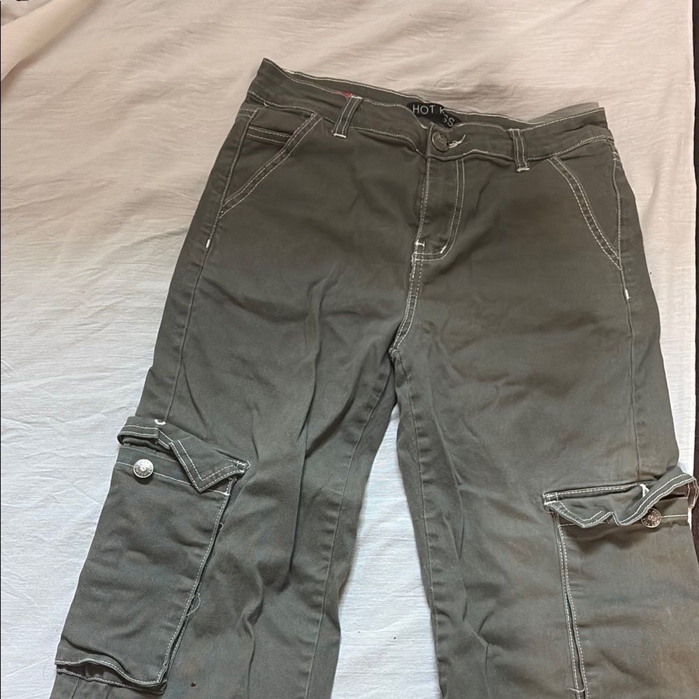 Hot Kiss Mid Rise Cargo Pants